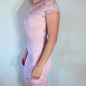 Pink Lace Ambiance Bodycon Dress